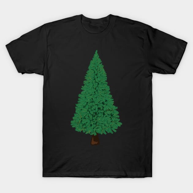 Christmas Tree T-Shirt by citypanda